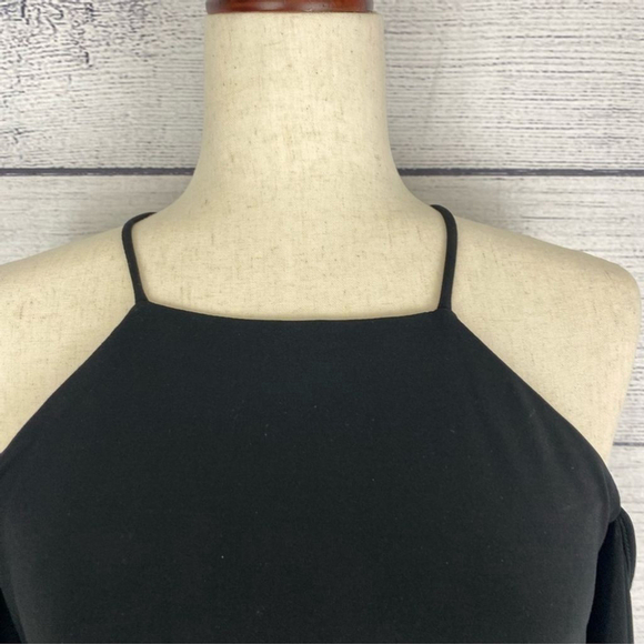 RALPH Lauren Cold Shoulder Bell Sleeve Dress. Size 4 - Picture 6 of 8